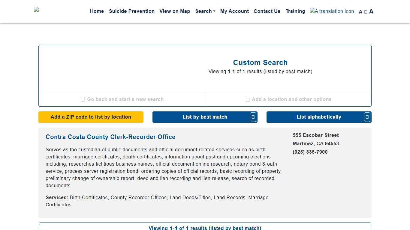 Contra Costa Crisis Center