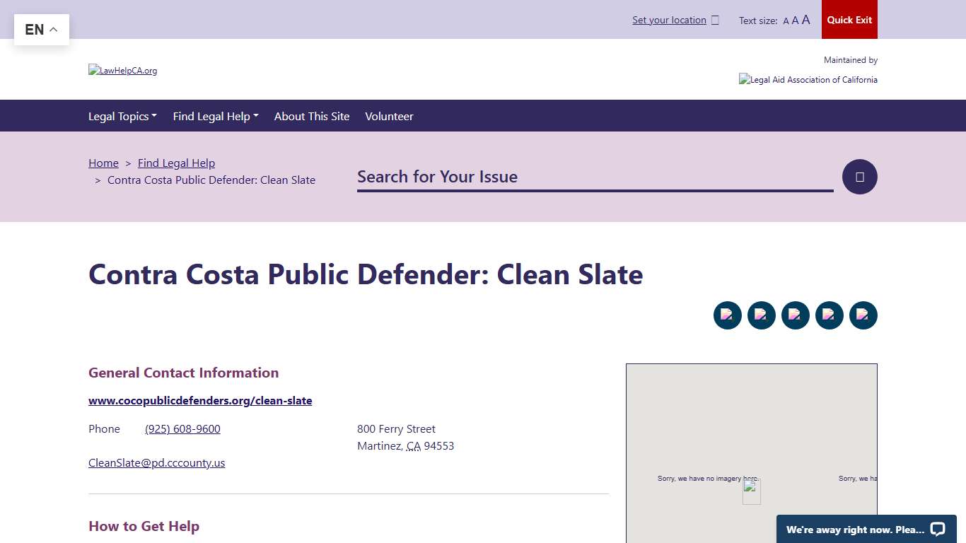 Contra Costa Public Defender: Clean Slate | LawHelpCA - Legal aid and legal help near you