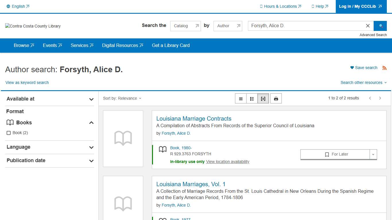 Search | Contra Costa County Library | BiblioCommons